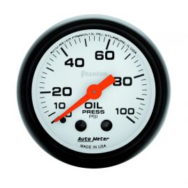 Autometer Phantom 52mm 0-100 PSI Mechanical Oil Pressure Gauge buy in USA