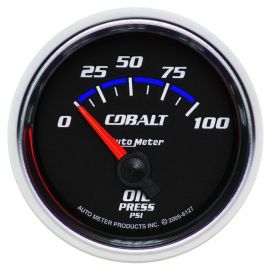 Autometer Cobalt 52mm 100 PSI Short Sweep Electric Oil Pressure Gauge buy in USA