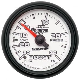 Autometer Phantom II 52.4mm Mechanical Vacuum / Boost Gauge 30 In. HG/30 PSI buy in USA