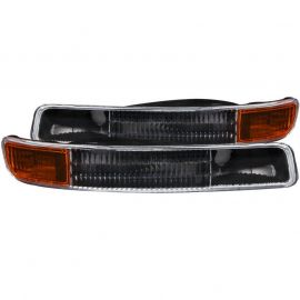 ANZO 1999-2006 Gmc Sierra 1500 Euro Parking Lights Black w/ Amber Reflector buy in USA