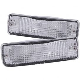 ANZO 1989-1995 Toyota Pickup Euro Parking Lights Chrome w/ Amber Reflector buy in USA