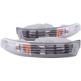 ANZO 1994-1997 Acura Integra Euro Parking Lights Chrome w/ Amber Reflector buy in USA