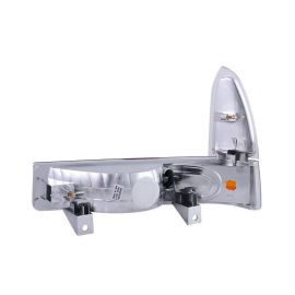 ANZO 2000-2004 Ford Excursion Euro Parking Lights Chrome w/ Amber Reflector buy in USA