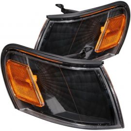 ANZO Corner Lights 1993-1997 Toyota Corolla Euro Corner Lights Black w/ Amber Reflector buy in USA