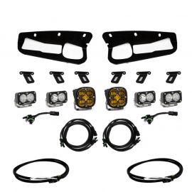 Baja Designs 2021+ Ford Bronco Amber SAE Fog Pocket Kit w/Upfitter buy in USA