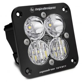 Baja Designs Squadron Sport Driving/Combo Pattern Flush Mount Black LED Light Pod - Clear buy in USA