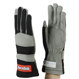 RaceQuip Black 1-Layer SFI-1 Glove - Medium buy in USA