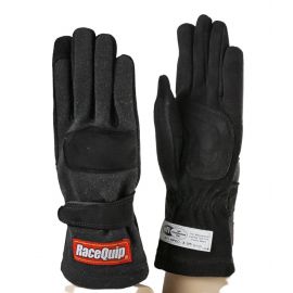 RaceQuip Black 2-Layer SFI-5 Glove - Large buy in USA