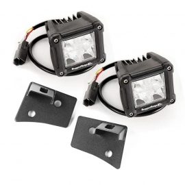 Rugged Ridge 07-18 Jeep Wrangler JK Dual Cube Windshield LED Kit w/ Brackets buy in USA