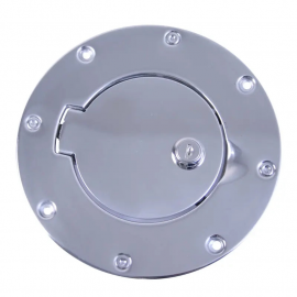 Rugged Ridge 97-06 Jeep Wrangler TJ Stainless Steel Locking Gas Cap Door buy in USA