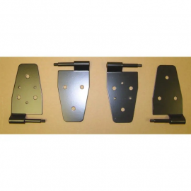 Rugged Ridge 87-06 Jeep Wrangler Black Door Hinge Kit buy in USA