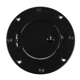 Rugged Ridge 97-06 Jeep Wrangler TJ Black Locking Gas Cap Door buy in USA