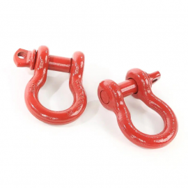 Rugged Ridge Red 3/4in D-Shackles buy in USA