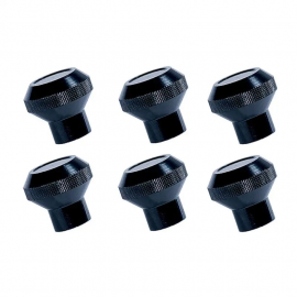 Rugged Ridge Billet Aluminum Dash Knob Set Black 76-86 Jeep CJ buy in USA