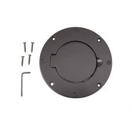 Rugged Ridge Non-Locking Gas Cap Door Black 97-06 Jeep Wrangler buy in USA