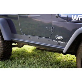 Rugged Ridge Heavy Duty Side Rocker Guards 04-06 Jeep Wrangler LJ buy in USA