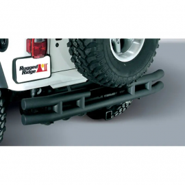 Rugged Ridge 3-In Dbl Tube Rear Bumper w/ Hitch 87-06 Jeep Wrangler buy in USA