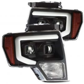 AlphaRex 09-14 Ford F-150 LUXX LED Proj Headlights Plank Style Black w/Activ Light/Seq Signal/DRL buy in USA