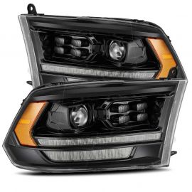 AlphaRex 09-18 Dodge Ram 2500HD LUXX LED Proj Headlights Plank Style Black w/Seq Signal/Smoked DRL buy in USA