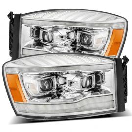 AlphaRex 06-08 Dodge Ram 1500HD LUXX LED Projector Headlights Plank Style Chrome w/Seq Signal/DRL buy in USA