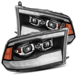 AlphaRex 09-18 Dodge Ram 1500HD LUXX LED Proj Headlights Plnk Style Blk w/Activ Light/Seq Signal/DRL buy in USA