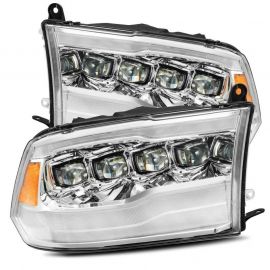 AlphaRex 09-18 Dodge Ram 1500HD NOVA LED Projector Headlights Plank Style Design Chrome w/DRL buy in USA