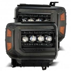 AlphaRex 14-18 GMC Sierra NOVA LED Proj Headlights Plnk Style Alpha Blk w/Activ Light/Seq Signal/DRL buy in USA