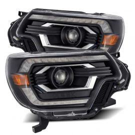 AlphaRex 12-15 Toyota Tacoma PRO-Series Projector Headlights Plank Style Black w/DRL buy in USA