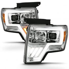 ANZO 2009-2013 Ford F-150 Projector Light Bar G4 Switchback H.L. Chrome Amber buy in USA