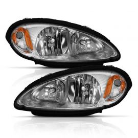 ANZO 2001-2005 Chrysler Pt Cruiser Crystal Headlight Chrome Amber (OE) buy in USA