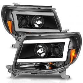 ANZO 05-09 Toyota Tacoma Projector Light Bar Style Headlights w/ C Light Bar buy in USA