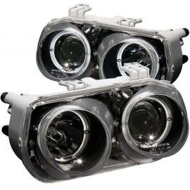 ANZO 1994-1997 Acura Integra Projector Headlights w/ Halo Black buy in USA