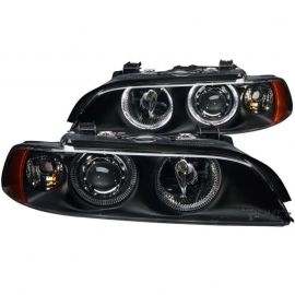 ANZO 1997-2001 BMW 5 Series Projector Headlights w/ Halo Black buy in USA