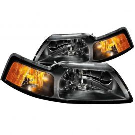 ANZO 1999-2004 Ford Mustang Crystal Headlights Black buy in USA