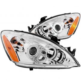 ANZO 2004-2007 Mitsubishi Lancer Projector Headlights w/ Halo Chrome (CCFL) buy in USA