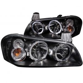 ANZO 2002-2003 Nissan Maxima Crystal Headlights w/ Halo Black buy in USA