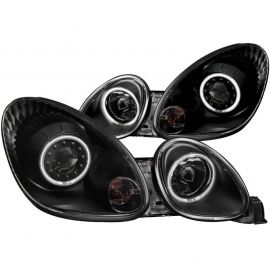 ANZO 1998-2005 Lexus Gs300 Projector Headlights w/ Halo Black buy in USA