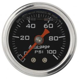 Autometer AutoGage 1.5in Liquid Filled Mechanical 0-100 PSI Fuel Pressure Gauge buy in USA