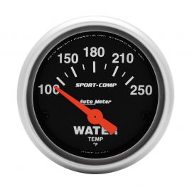 Autometer Sport-Comp 52mm 100-250 Deg F Electronic Water Temp Gauge buy in USA