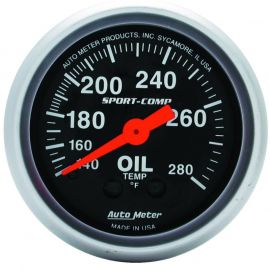 Autometer Sport-Comp 52.4mm 140-280 Deg F Mech Oil Temp Gauge buy in USA