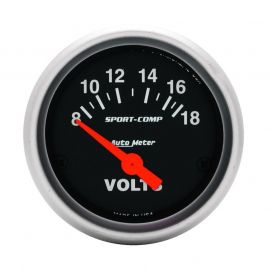 Autometer Sport-Comp 52mm 8-18 Volt Electronic Voltmeter Gauge buy in USA