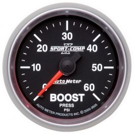 Autometer Sport-Comp II Mechanical 52mm 0-60 PSI Mechanical Boost Gauge buy in USA