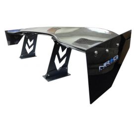 NRG Carbon Fiber Spoiler - Universal (59in.) w/ NRG Arrow Cut Out Stands and Large End Plates buy in USA