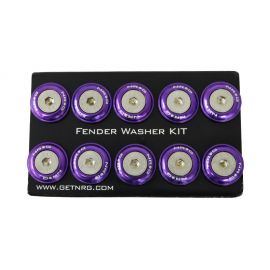 NRG Fender Washer Kit w/Rivets For Plastic (Purple) - Set of 10 buy in USA