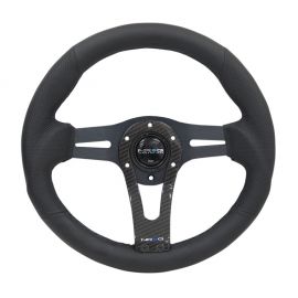 NRG Reinforced Steering Wheel (320mm) w/Carbon Center Spoke buy in USA