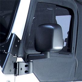 Omix Door Mirror Black Left- 87-06 Jeep Wrangler buy in USA