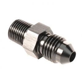 Snow Performance 1/8in NPT To 4AN Straight Water Fitting (Black) buy in USA