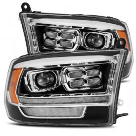 AlphaRex 09-18 Dodge Ram 2500 LUXX LED Proj Headlights Plank Style Black w/Activ Light/DRL buy in USA