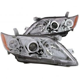 ANZO 2007-2009 Toyota Camry Projector Headlights w/ Halo Chrome buy in USA