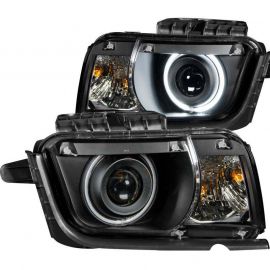 ANZO 2010-2013 Chevrolet Camaro Projector Headlights w/ Halo Black (CCFL) buy in USA